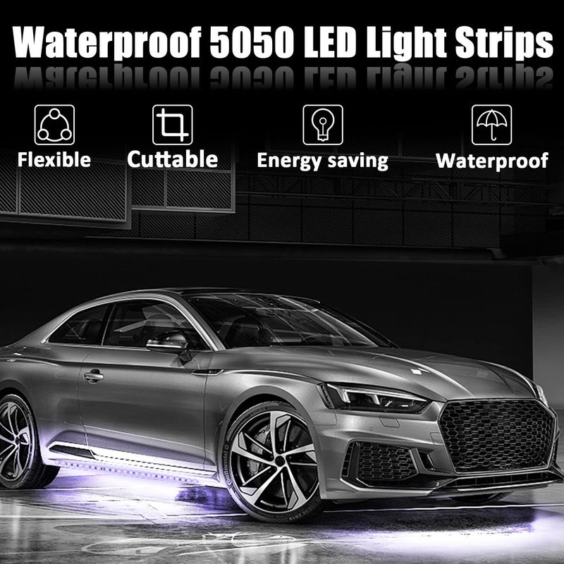 XTAUTO XT AUTO 8pcs 12V Super Bright 30cm 15 LED Flexible Waterproof LED Strip Light for Car Interior & Exterior Decoration DRL Day Running Light Or Boat Bus Garden - Image 2